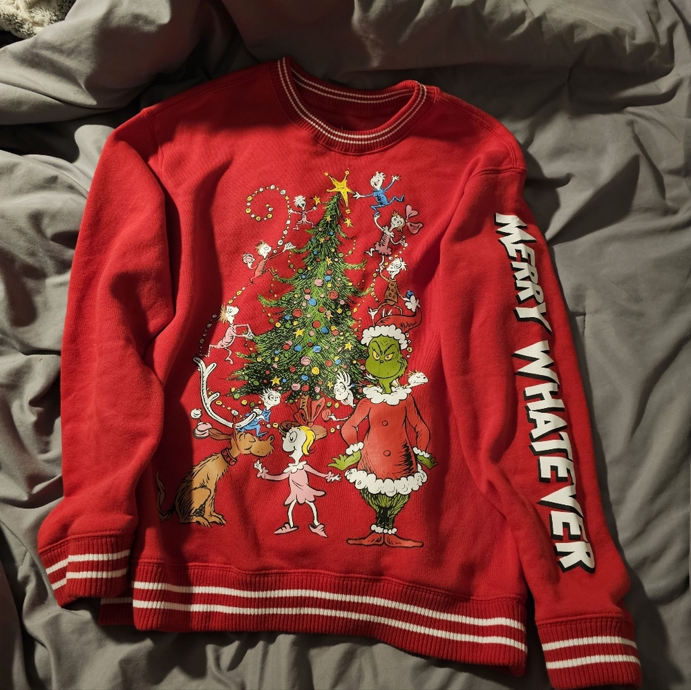 Adult S grinch sweater used